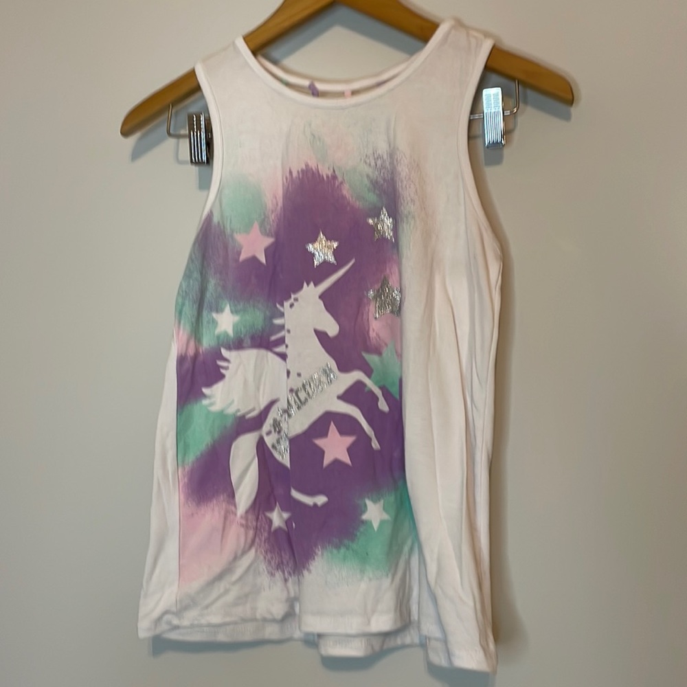 Wonder Nation 100% Unicorn Sleeveless Top Sz XL